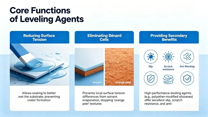 Core function of Leveling Agent