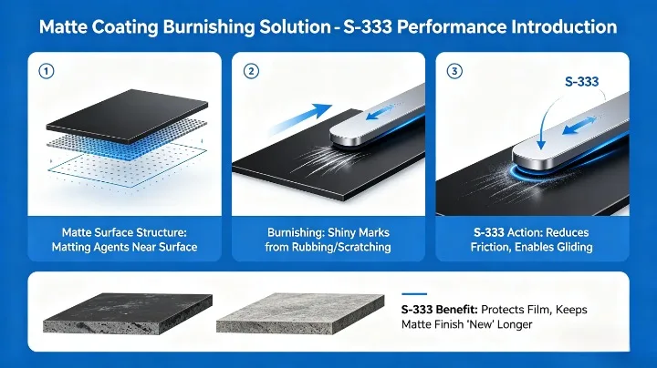 Matte coating solution