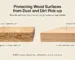 Protect wood surface from dust and dirt pick-up